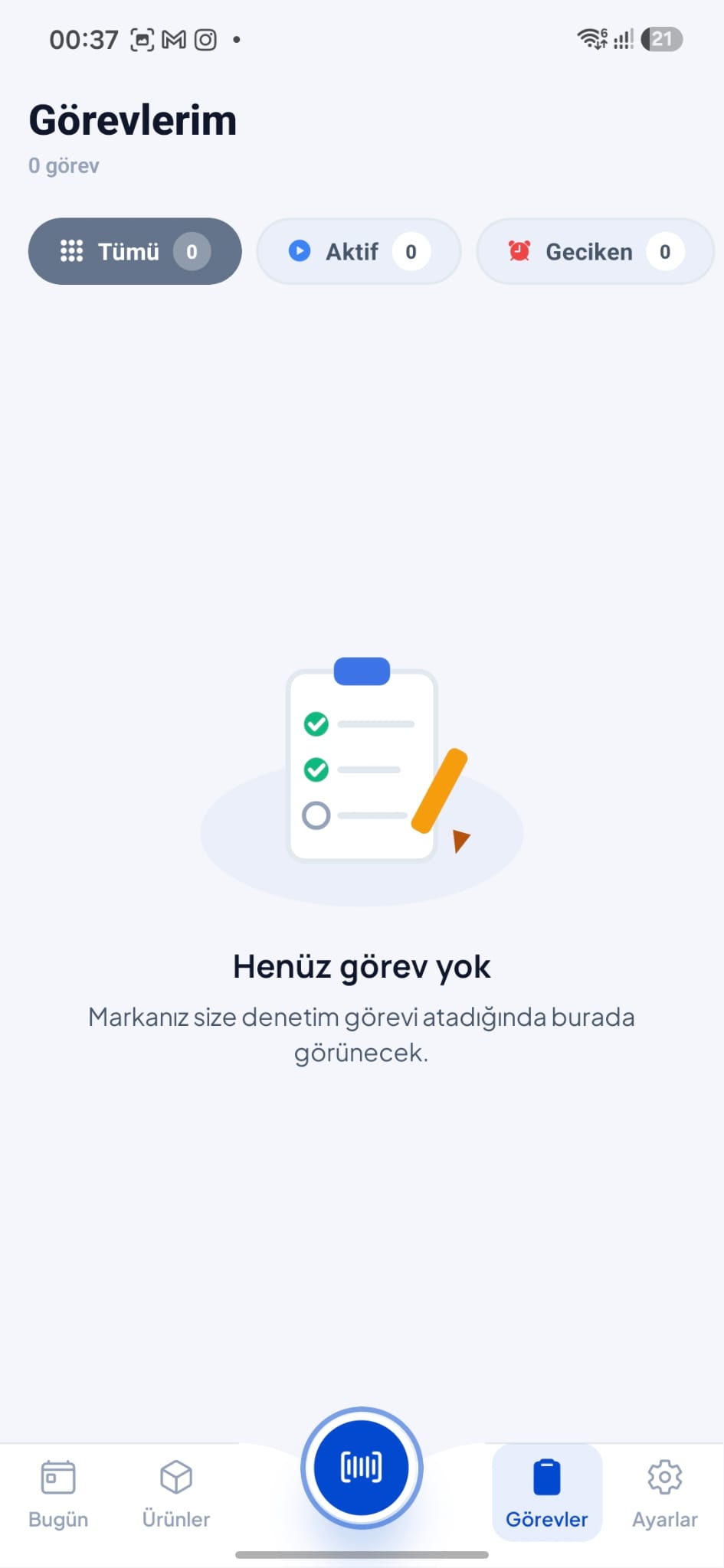 Personel Görevleri ekranı — açık tema